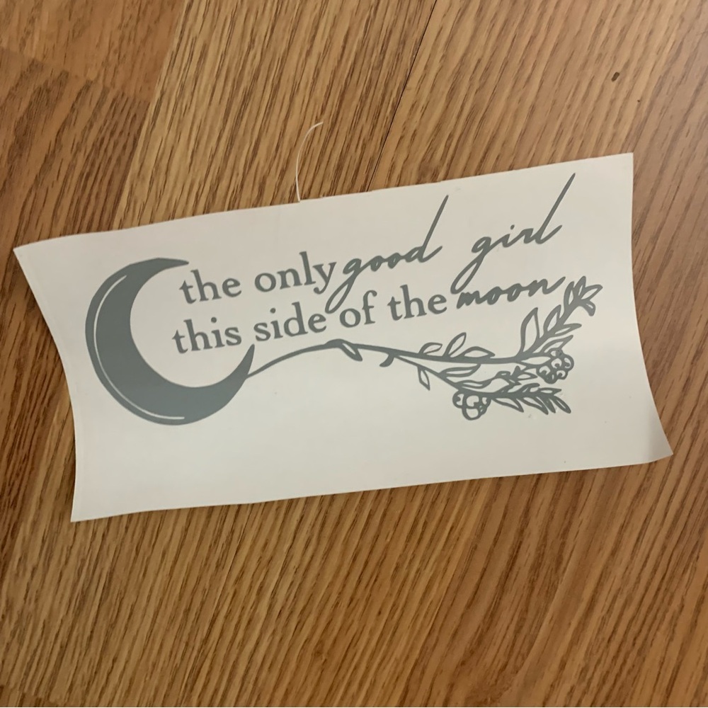Glossy Light Grey Vinyl Decal